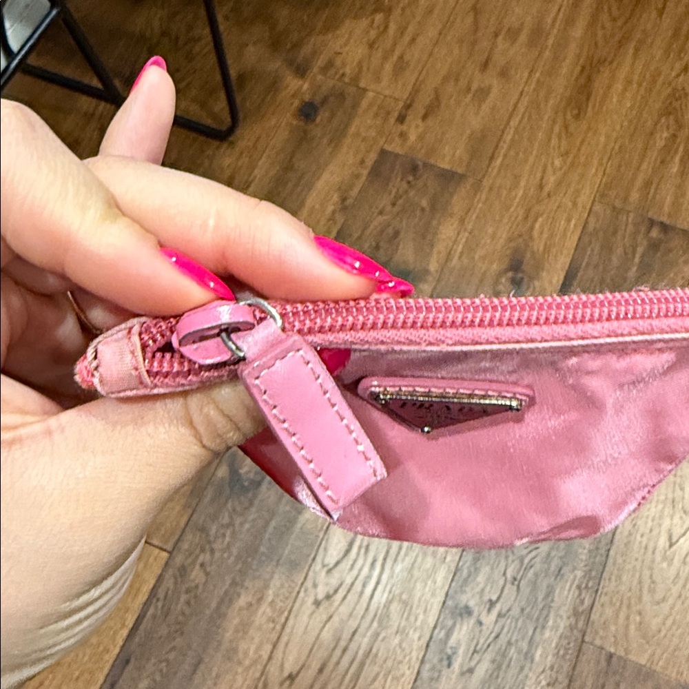 Prada Bubblegum Pink Mini Travel Nylon Pouch - Picture 3 of 6